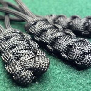 Paracord Zipper Pull Set of 3 in 11 colors