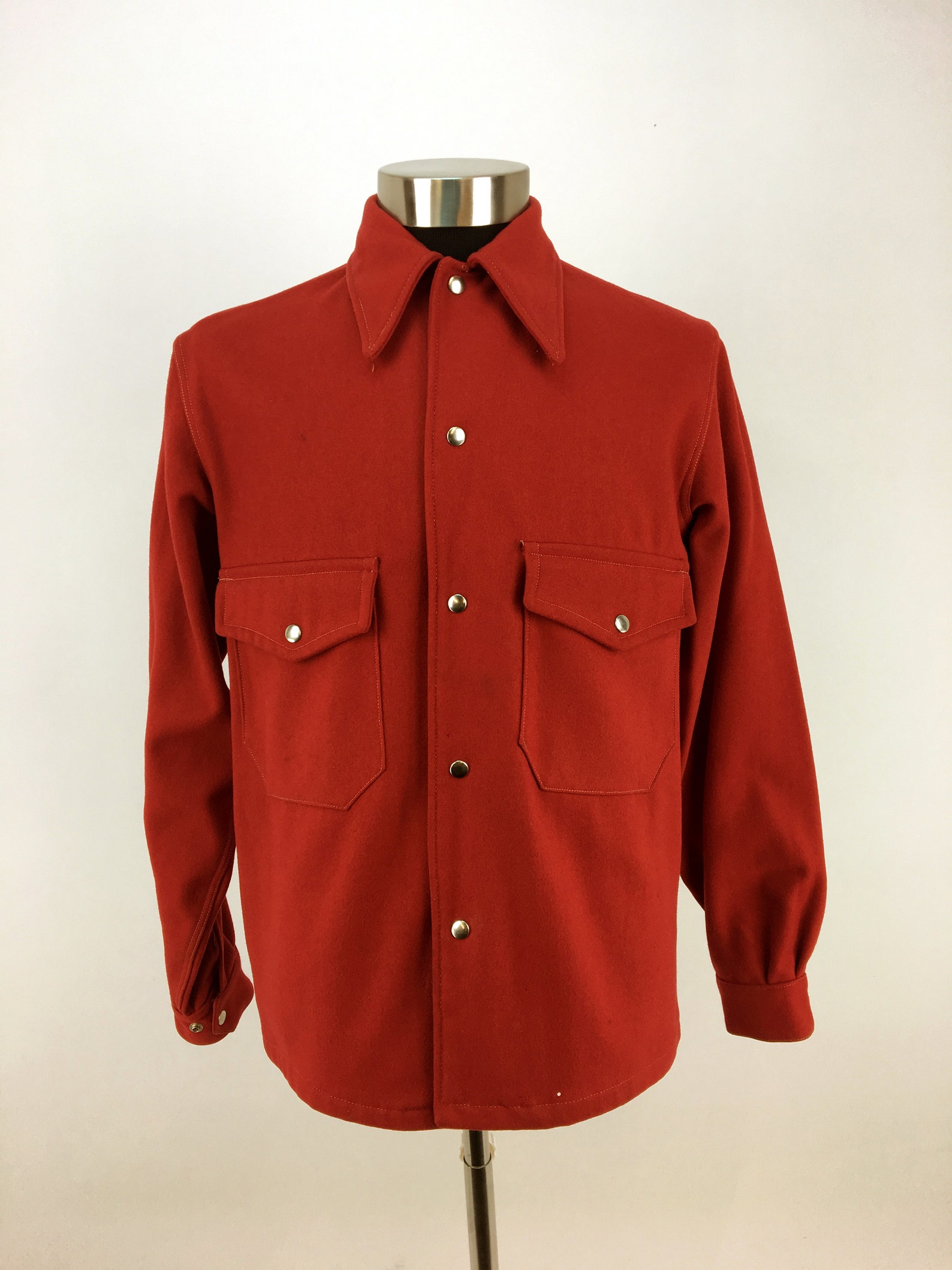Vintage 40s 50s Red Wool Hunting Jacket by Gean Edwards MEDIUM | Etsy