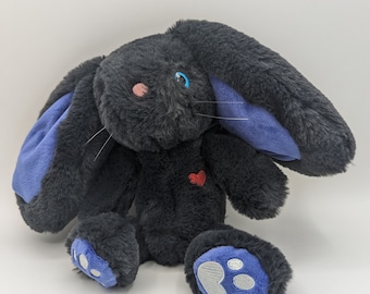 Peluche de conejito dragón súper suave, hecho a mano, coleccionable, conejito con alas