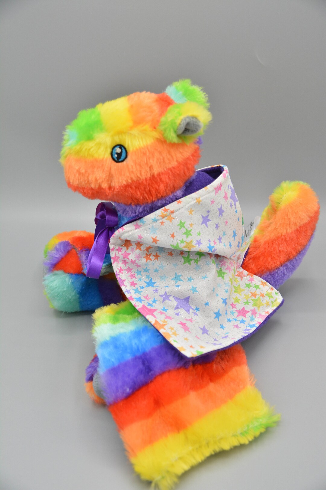 Rainbow Dragon Plushie Wizard Dragon Plush Set Magical Etsy