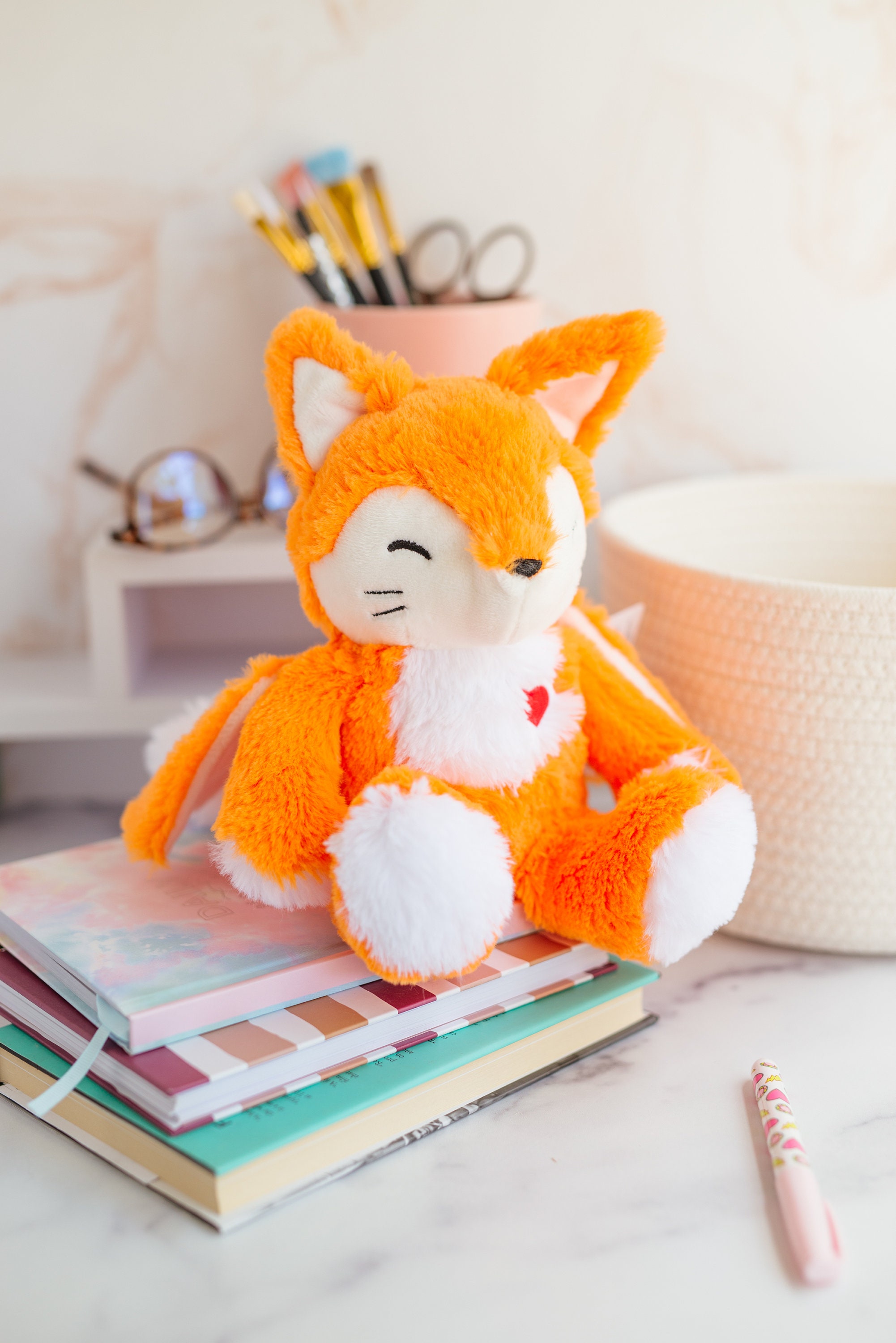 rainbow fox plush