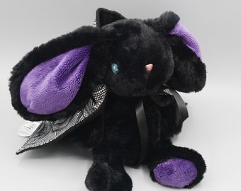 black bunny plush