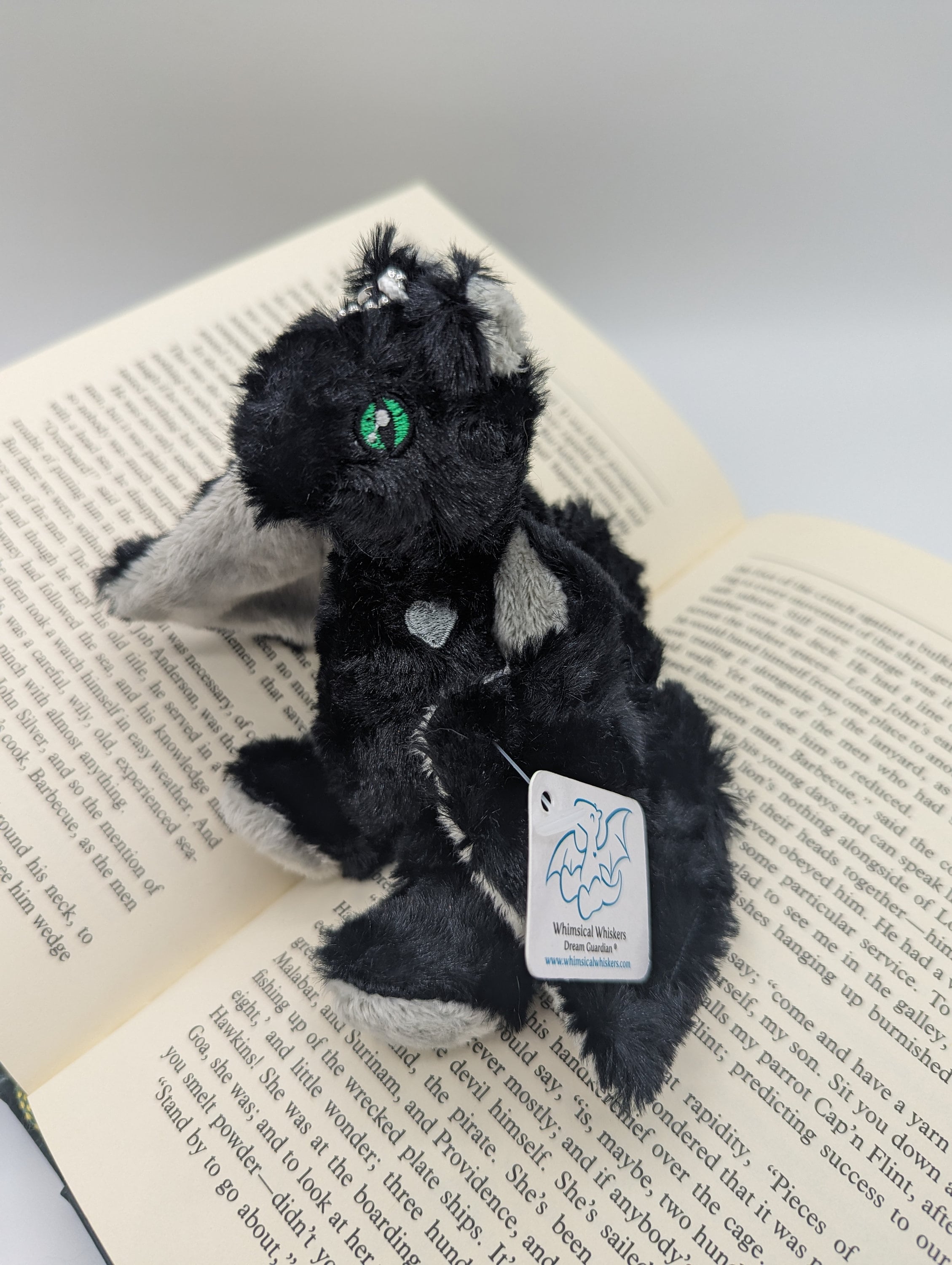 Tiny Black Dragon Keychain, Mini Plush Soft Animal Toy, Cuddly Toy Baby  Dragon, Fantasy Mythical Creatures 