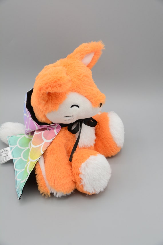 rainbow fox plush