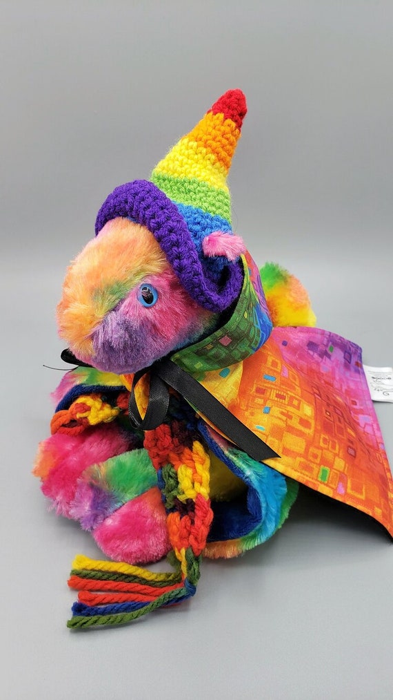 rainbow dragon plush