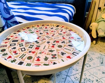Mahjong Themed Side Table