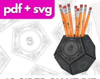 PDF + SVG für 12-seitiges Würfeln