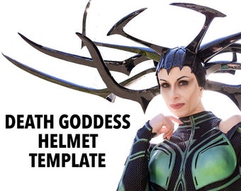 Death Goddess Helmet Template - Digital Download
