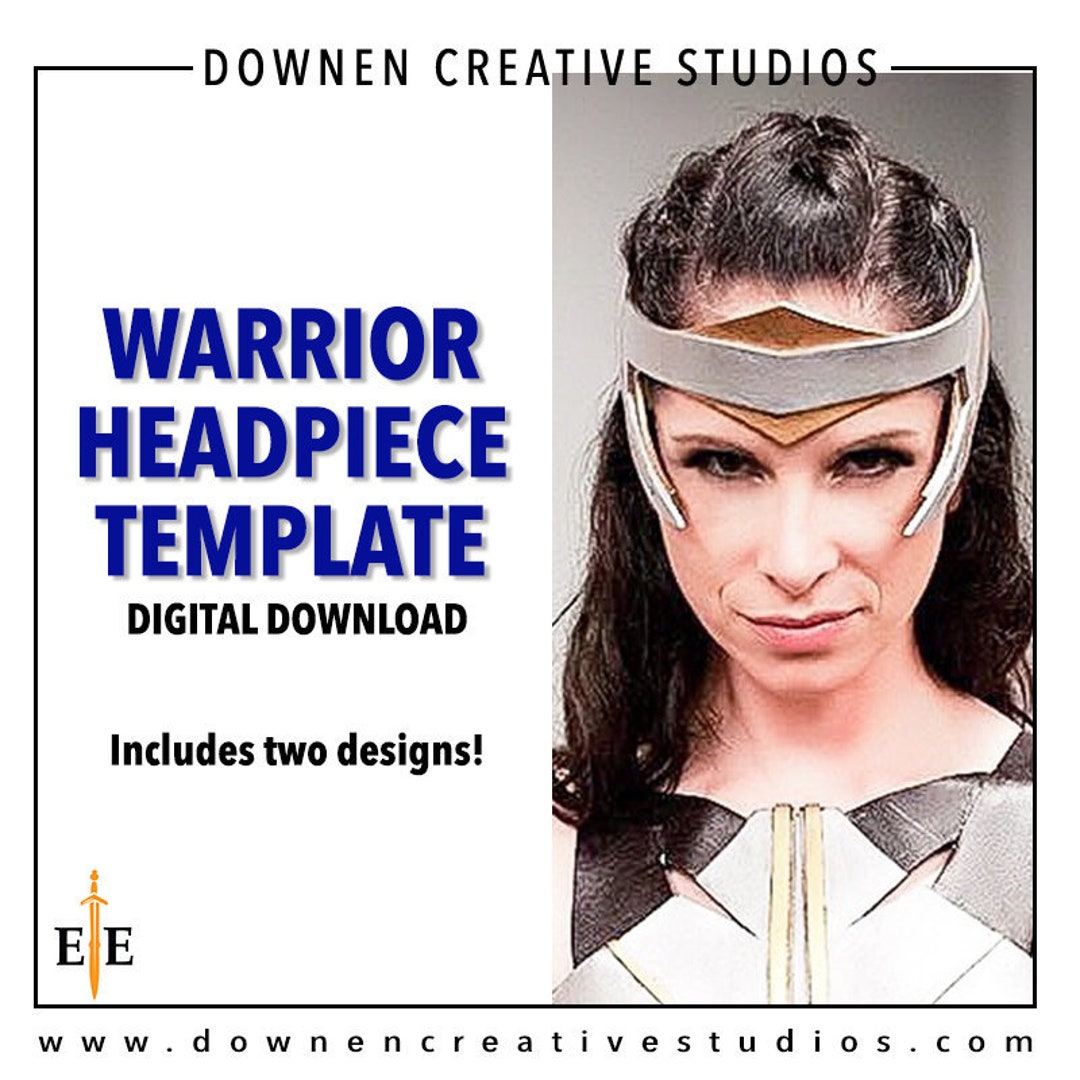 Amazon Warrior Headpiece Pattern - Includes TWO Styles! Digital ...