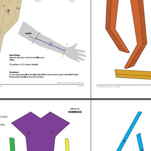 Amazon Goddess Queen Vambrace Template - Digital Download - Etsy