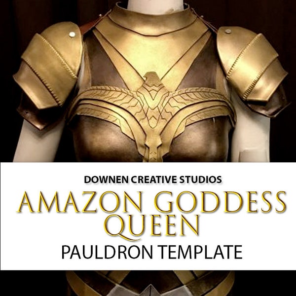 Amazon Goddess Queen Pauldron Template - Digital Download