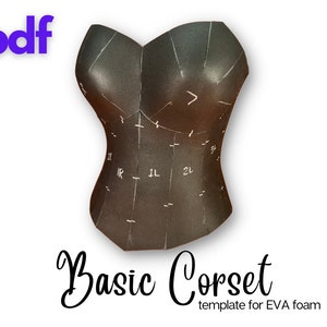 Foam Corset Template - Digital Download