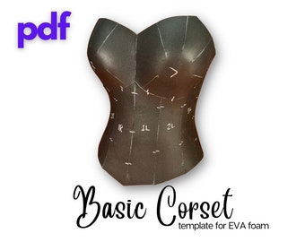 Foam Corset Template - Digital Download