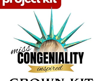 Miss Congeniality Inspired Crown Kit: DIY Cardboard Crown