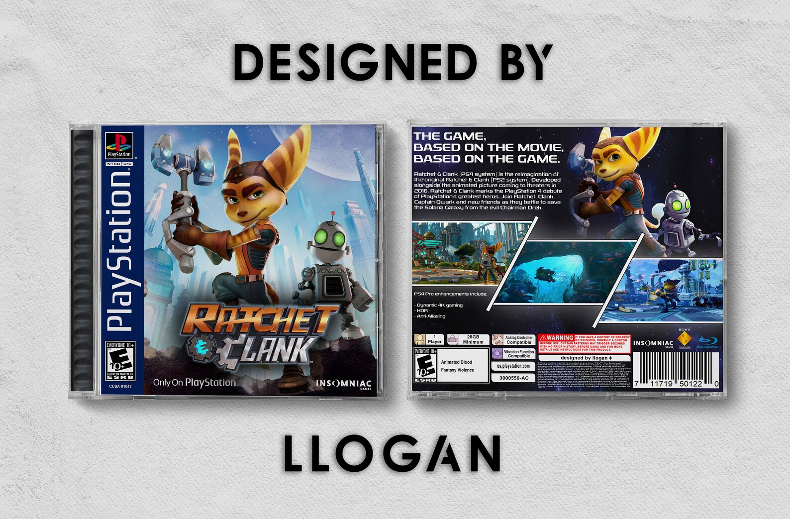Ratchet and Clank PS4 Custom PS1 Inspired Case - Etsy