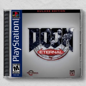 Coque personnalisée DOOM Eternal (PS4) inspirée de la PS1