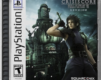 Crisis Core - Final Fantasy VII - Reunion (PS5) Custom PS1 Inspired Case