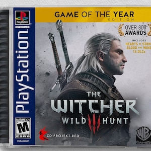 The Witcher 3: Wild Hunt (PS4) Custom PS1 Inspired Case