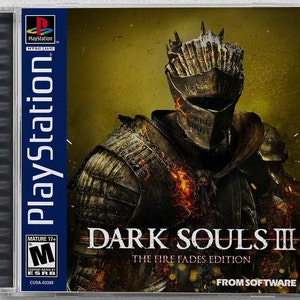 Dark Souls 3: The Fire Fades Edition (PS4) Custom PS1 Inspired Case