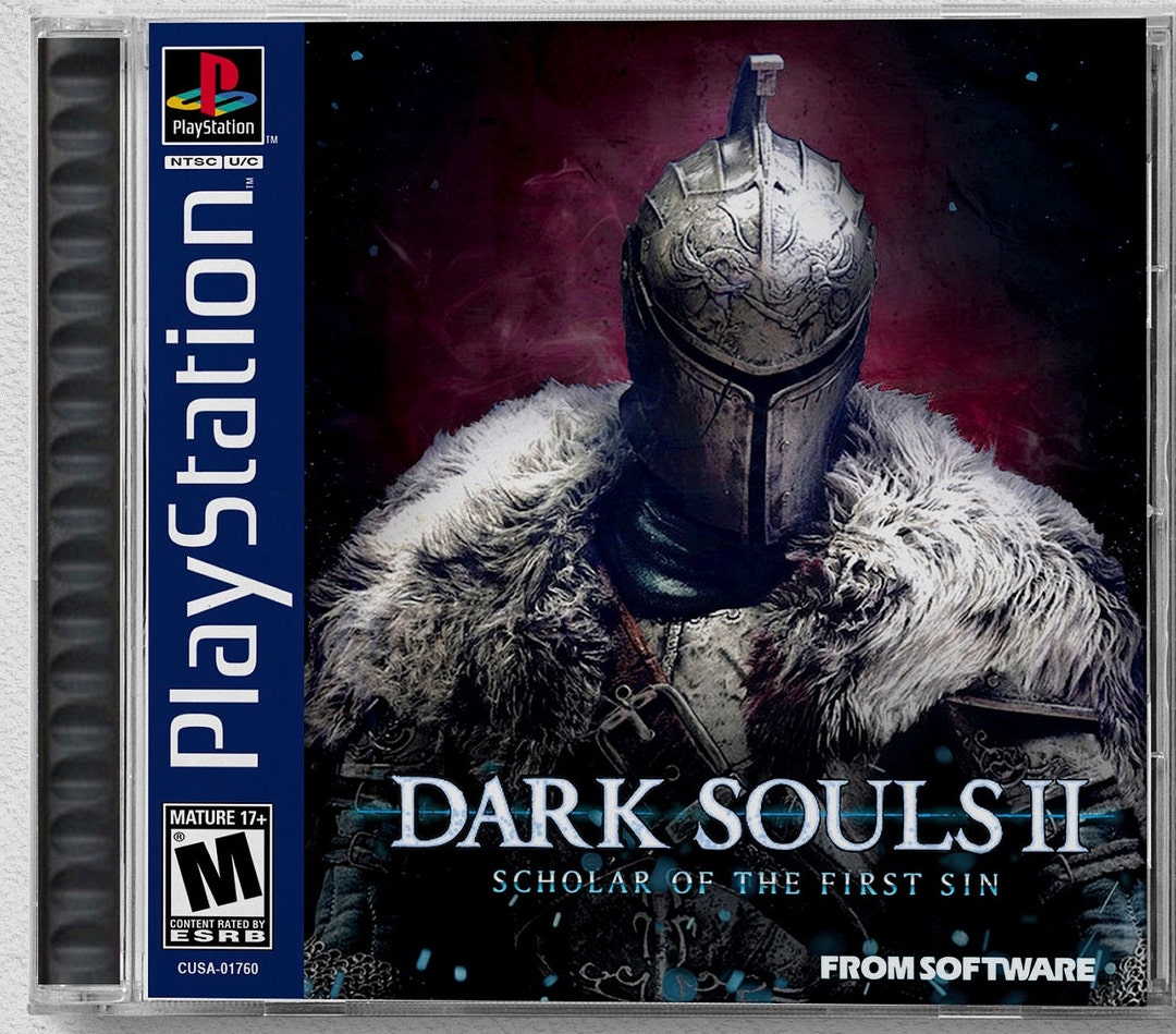 Kort leven wijn fontein Dark Souls 2: Scholar of the First Sin PS4 Aangepaste PS1 - Etsy België