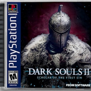 Dark Souls 2: Scholar of the First Sin (PS4) Custom PS1 Inspired Case