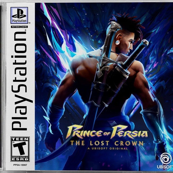 Prince of Persia: The Lost Crown (PS5) Custom PS1 Inspired Case