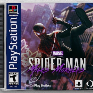 Spider-Man: Miles Morales (PS4) Aangepaste PS1-geïnspireerde hoes