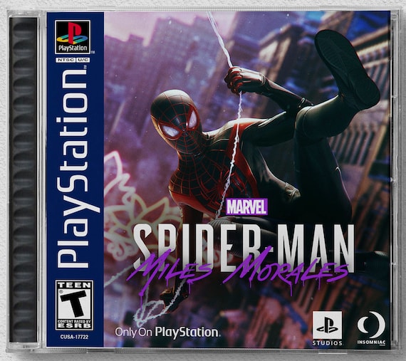 Buy Spider-man: Miles Morales PS4 Custom PS1 Inspired Case Online