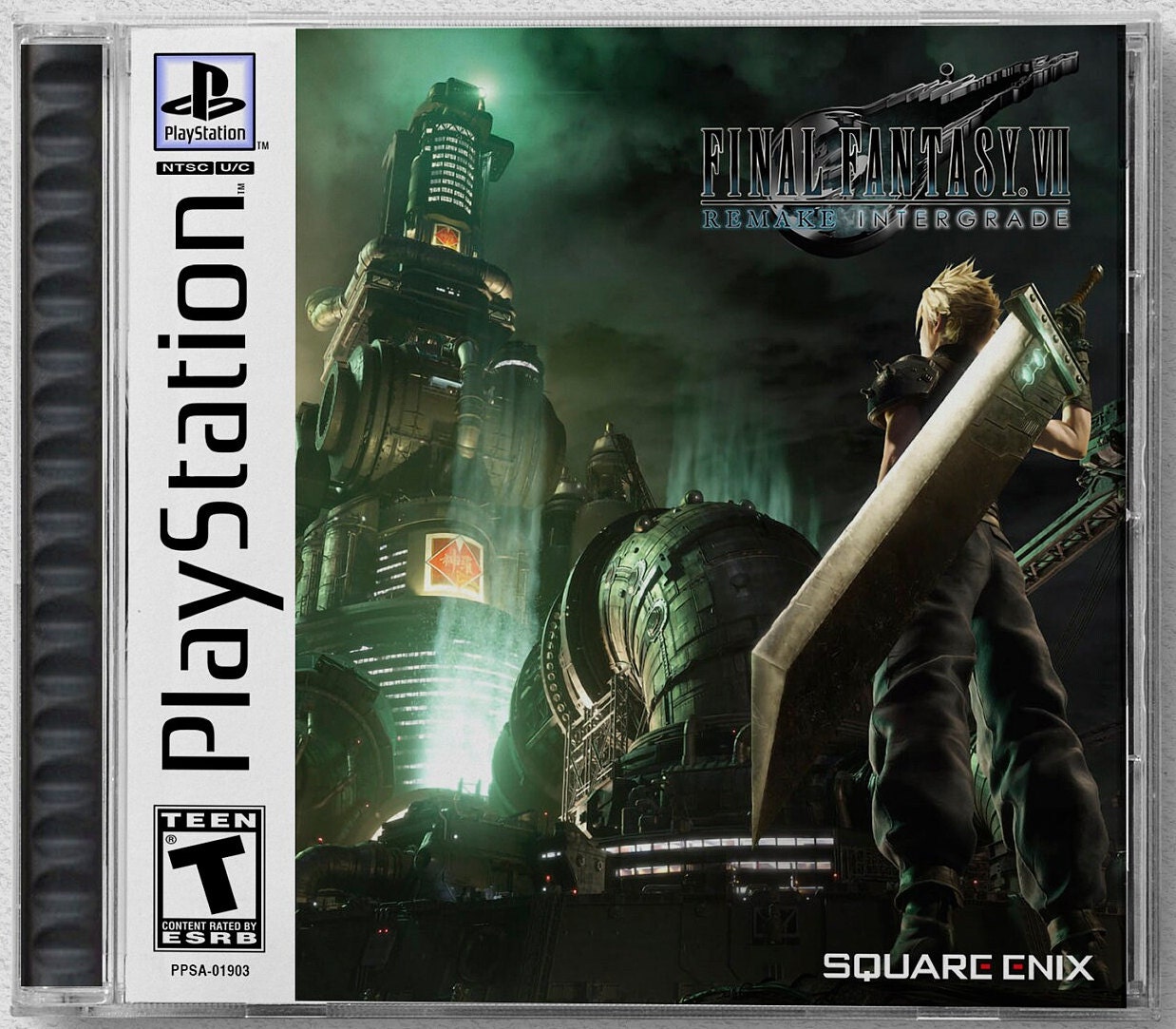 London rack anklageren Final Fantasy VII Remake Intergrade PS5 Custom PS1 Inspired - Etsy