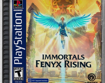 Immortals Fenyx Rising (PS4) Étui personnalisé inspiré de la PS1