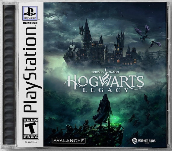 Hogwarts Legacy PS5 Custom PS1 Inspired Case 