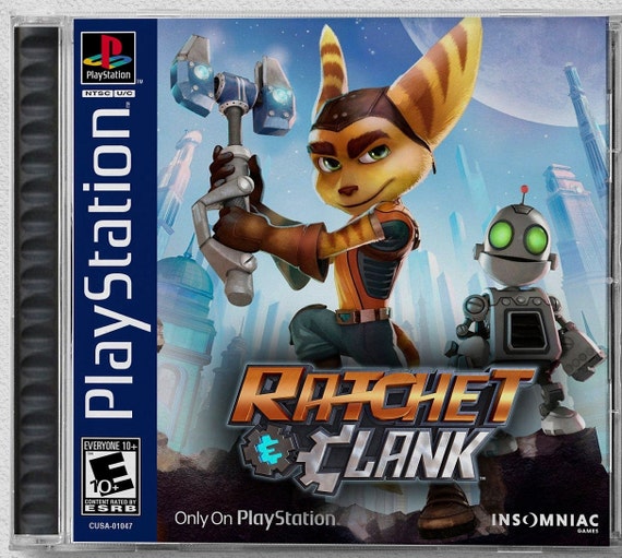 Ratchet and Clank PS4 Custom PS1 Inspired Case 