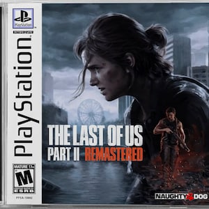 The Last of Us Part II Remastered (PS5) Custom PS1 Inspired Case