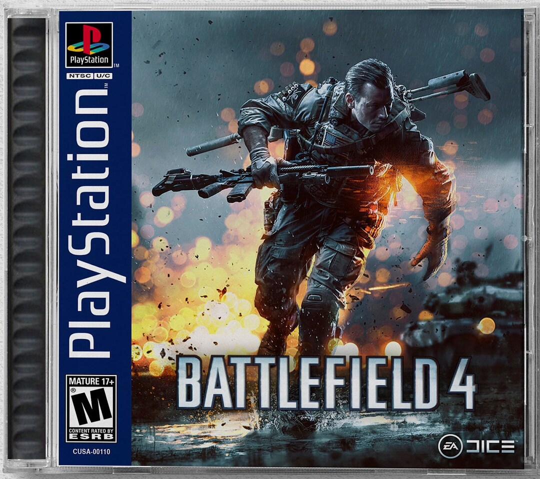 Battlefield 4 PS4 Replacement Box Art Case Insert Cover Only