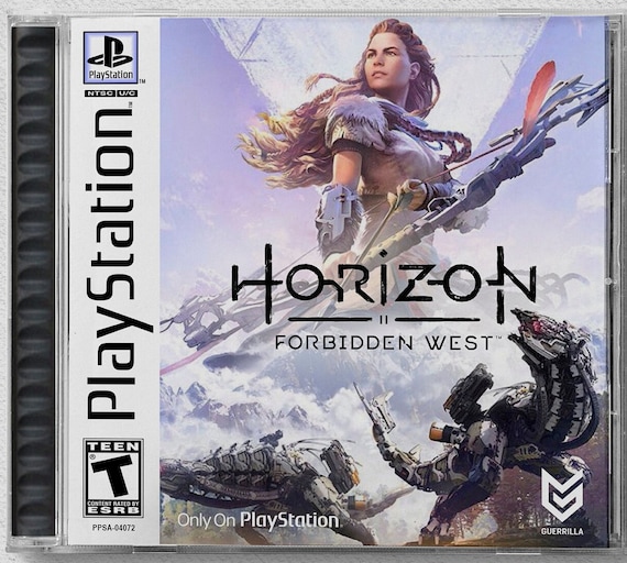 Horizon Forbidden West PS5 Custom PS1 Inspired Case 