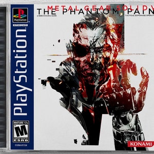 Metal Gear Solid V: The Phantom Pain (PS4) Custom PS1 Inspired Case