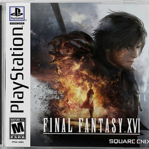 Final Fantasy XVI (PS5) Custom PS1 Inspired Case