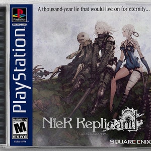 NieR Replicant ver.1.22474487139... (PS4) Custom PS1 Inspired Case