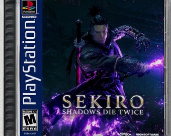 Sekiro: Shadows Die Twice PS4 Custom PS1 Inspired Case -  New