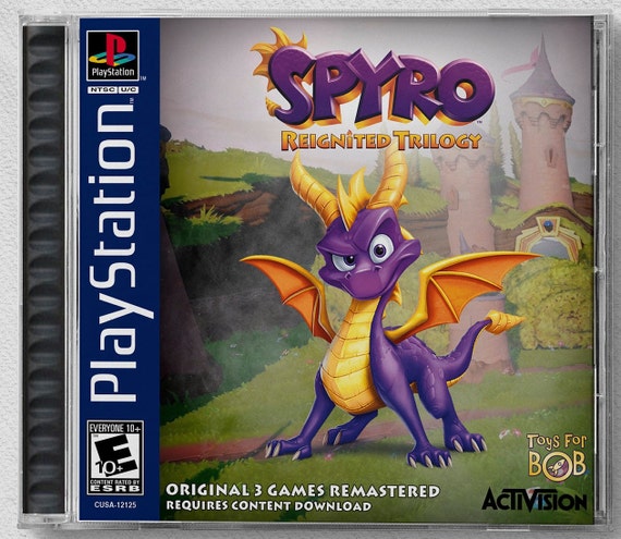 Spyro: Reignited Trilogy PS4 Custom PS1 Inspired Case - Etsy España