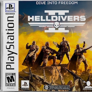 Helldivers 2 (PS5) Custom PS1 Inspired Case
