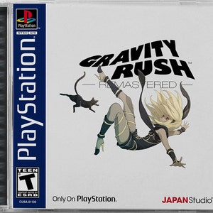 Gravity Rush Remastered (PS4) Custom PS1 Inspired Case