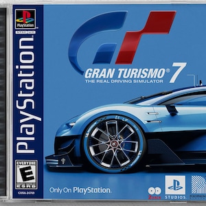 Custodia personalizzata ispirata a PS1 per Gran Turismo 7 (PS4)