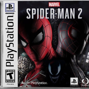 Spider-Man 2 (PS5) Custom PS1 Inspired Case