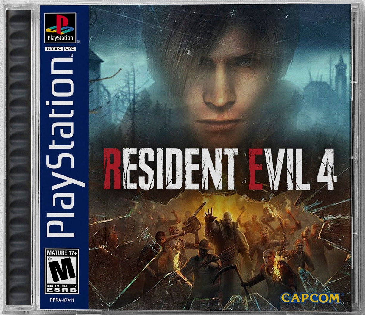 CUSTM REPLACEMENT CASE NO DISC Resident Evil 4 Remake PS5 SEE DESCRIPTION