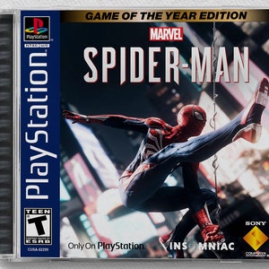 Spider-Man (PS4) Custom PS1 Inspired Case