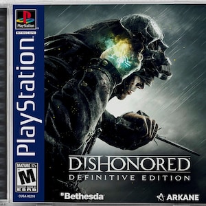 Dishonored: Definitive Edition (PS4) Custom PS1 Inspired Case