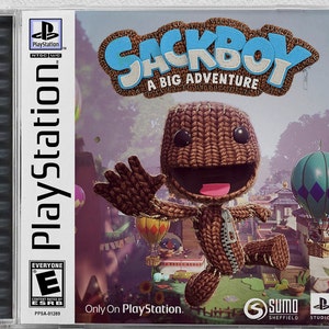 Sackboy: A Big Adventure (PS5) Custom PS1 Inspired Case