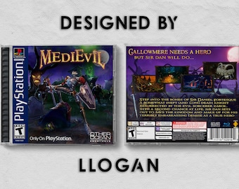 Medievil (PS4) Custom PS1 Inspired Case