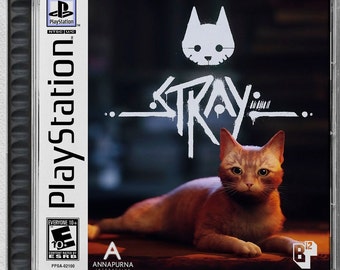 Stray (PS5) Custom PS1 Inspirierte Hülle